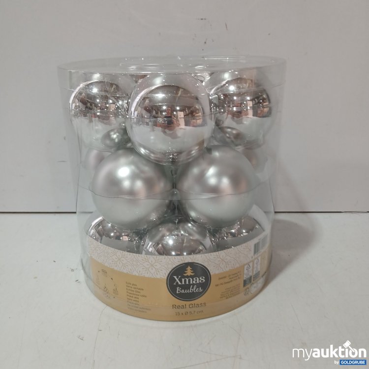 Artikel Nr. 930341 Artikel Nr. 930341: Xmas Baubles Real Glass 15x5.7cm