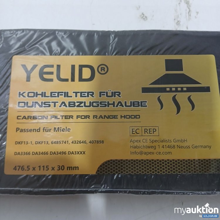 Artikel Nr. 993341 Artikel Nr. 993341: YELID Kohlefilter für Dunstabzugshaube 476.5 x 115 30 mm