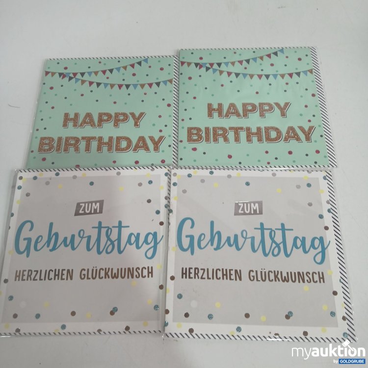 Artikel Nr. 397342 Artikel Nr. 397342: Geburtstagskarten 4x