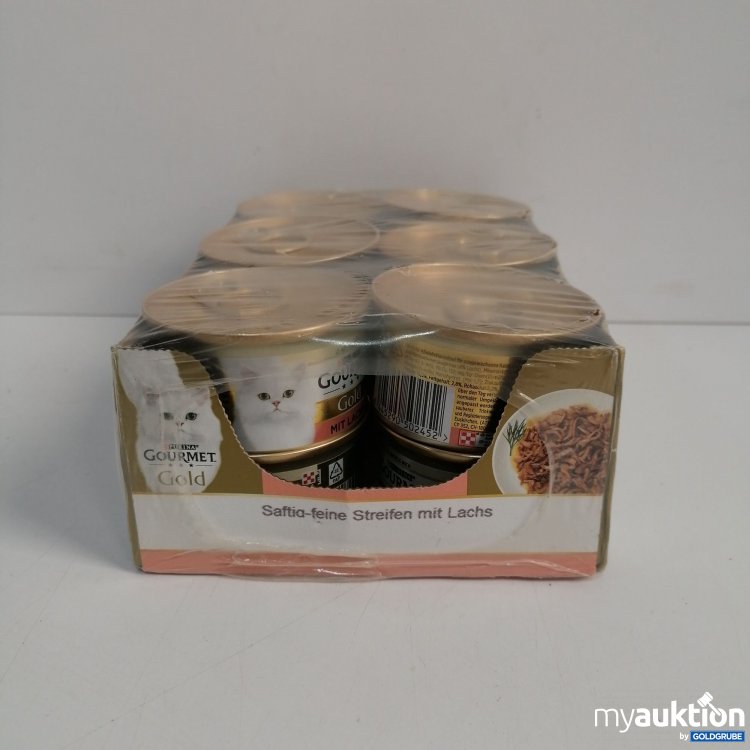 Artikel Nr. 855342: Purina Gourmet Gold Saftig-feine Streifen mit Lachs 12x85g 