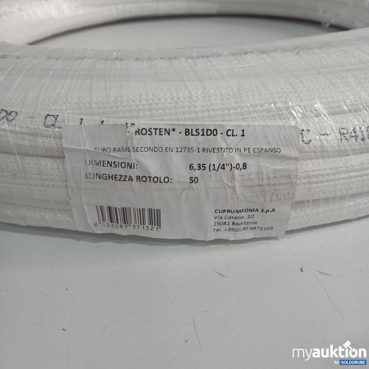 Artikel Nr. 876342 Artikel Nr. 876342: Alva Kältemitelleitung 1/4" (6,35mm) isoliert 50m Windstärke 0,8mm