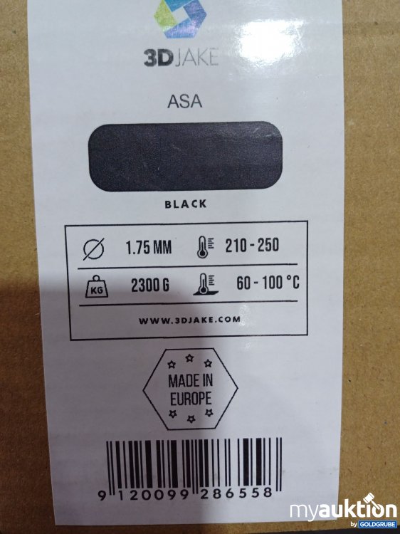 Artikel Nr. 877342 Artikel Nr. 877342: 3DJAKE 3D Druckerfilament Schwarz