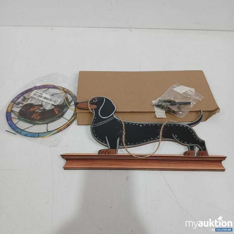 Artikel Nr. 889342: Deko Dackelschüsselbrett und Aufhänger 
