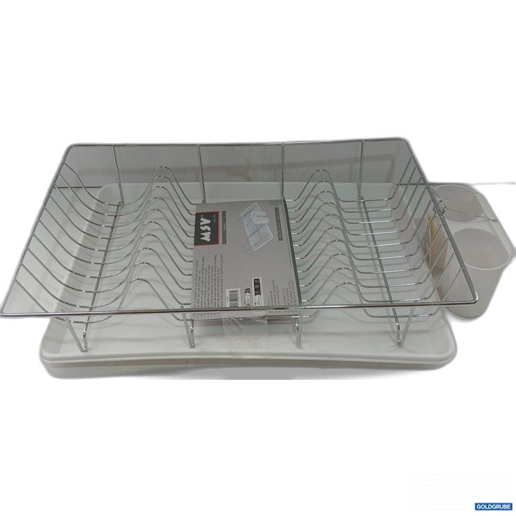 Artikel Nr. 921342: MSV Sakura 48x30x10cm Abtropfgestell aus Stahl verchromt mit Platte 