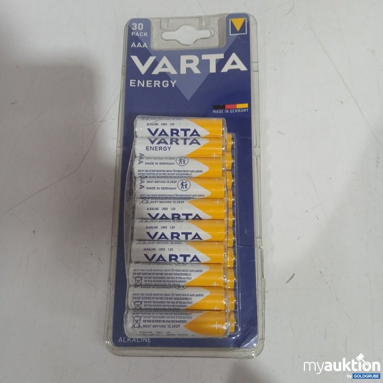 Artikel Nr. 932342 Artikel Nr. 932342: VARTA Energy AAA Alkaline 30 Pack