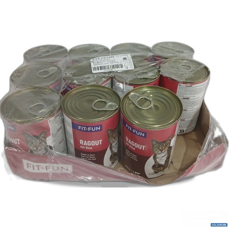 Artikel Nr. 986342: Fit+Fun Katzenfutter Ragout mit Rind 11x415g 