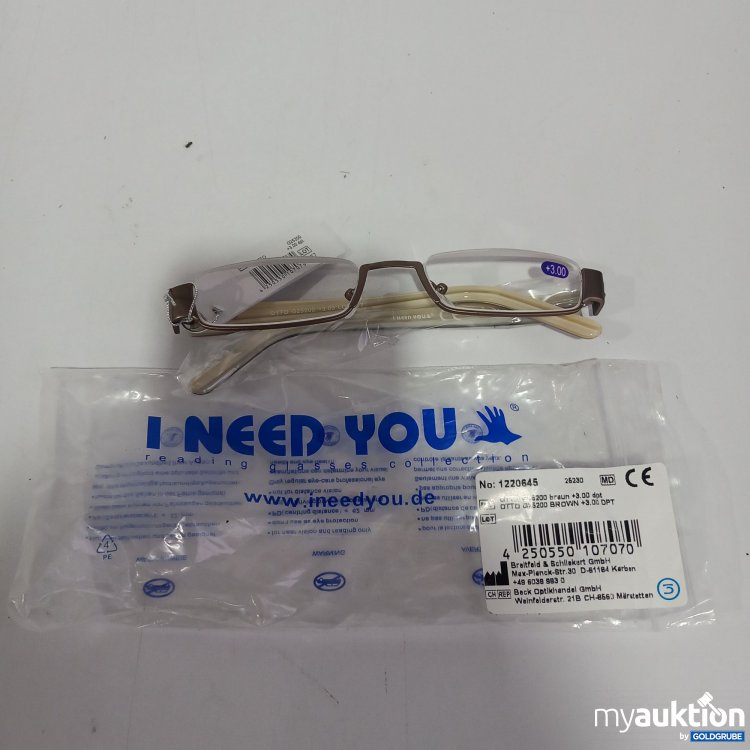 Artikel Nr. 440343 Artikel Nr. 440343: I need you Brille Otto +3.00, No. 1220645