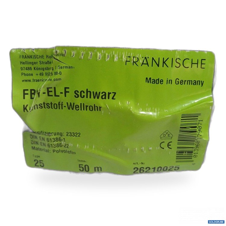 Artikel Nr. 443343 Artikel Nr. 443343: Fränkische Kunststoff Wellrohr schwarz 50m 26210025