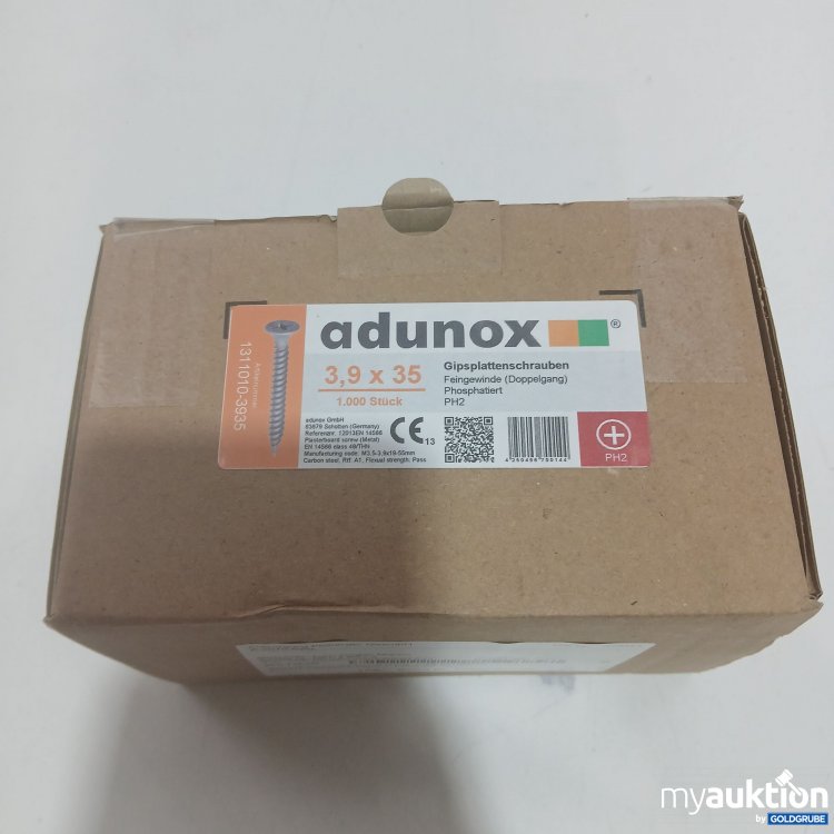 Artikel Nr. 902343: Adunox Gipsplattenschrauben 3,9x35 PH2 1000 Stück 
