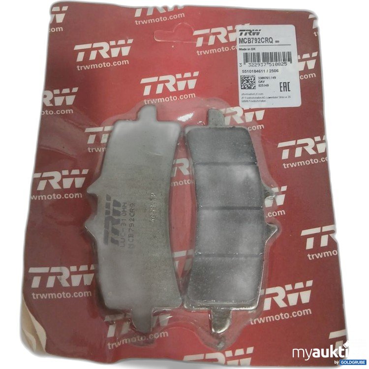 Artikel Nr. 912343: TRW MCB792CRQ Bremsbeläge