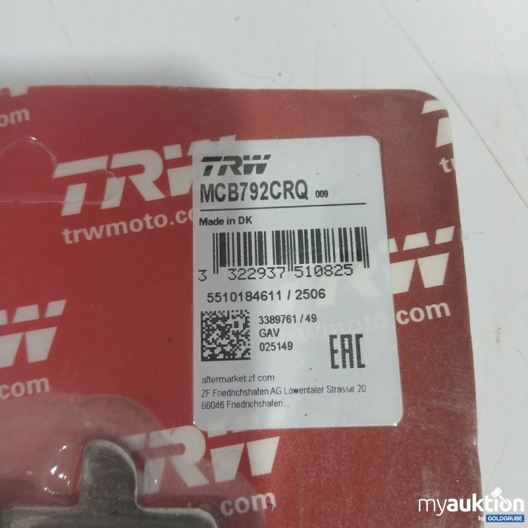 Artikel Nr. 912343: TRW MCB792CRQ Bremsbeläge