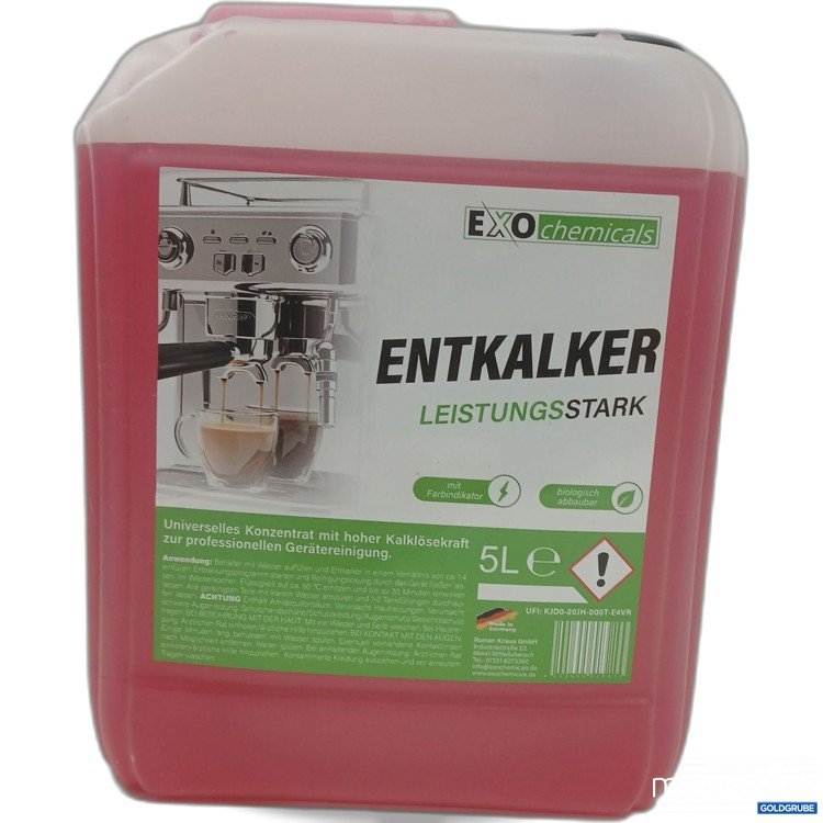 Artikel Nr. 977343 Artikel Nr. 977343: Exo Chemicals Entkalker 5l