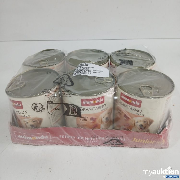 Artikel Nr. 986343: Animonda Gran Carno Junior Hundefutter Rind+Huhn 6x800g
