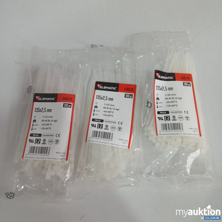 Artikel Nr. 397344: Elematic Kabelbinder 135x2,5mm