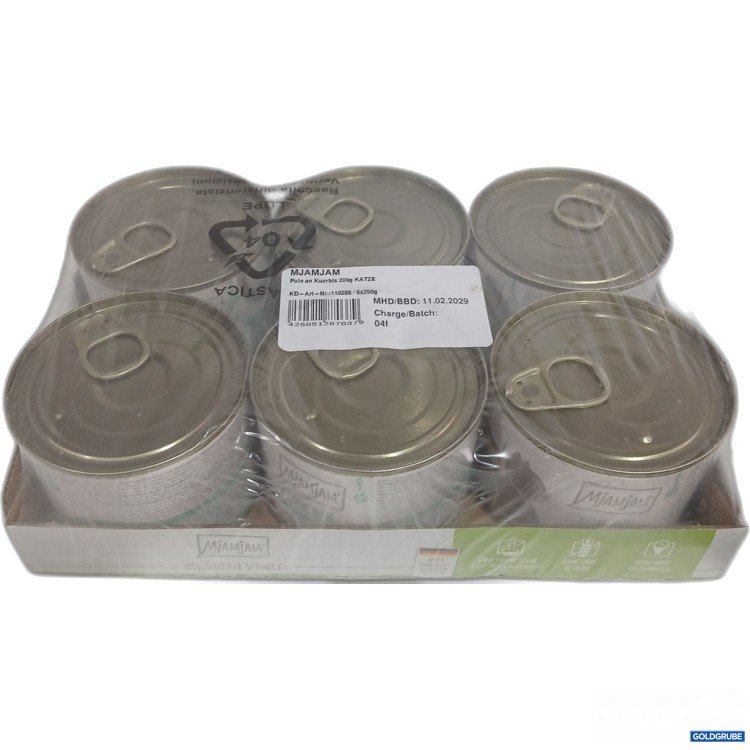 Artikel Nr. 460344 Artikel Nr. 460344: Mjamjam Katzenfutter Pute an Kürbis 6x200g