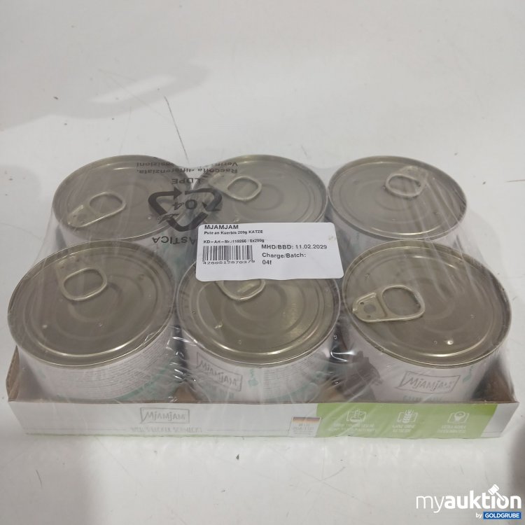Artikel Nr. 460344 Artikel Nr. 460344: Mjamjam Katzenfutter Pute an Kürbis 6x200g
