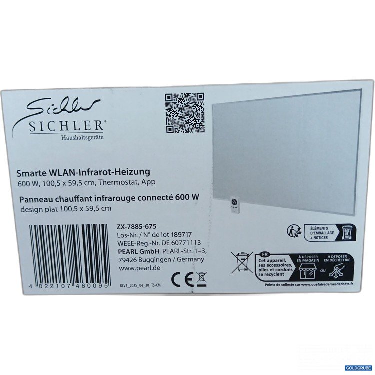 Artikel Nr. 961344: Sichler Smarte WLAN Infrahot Heizung 600W 