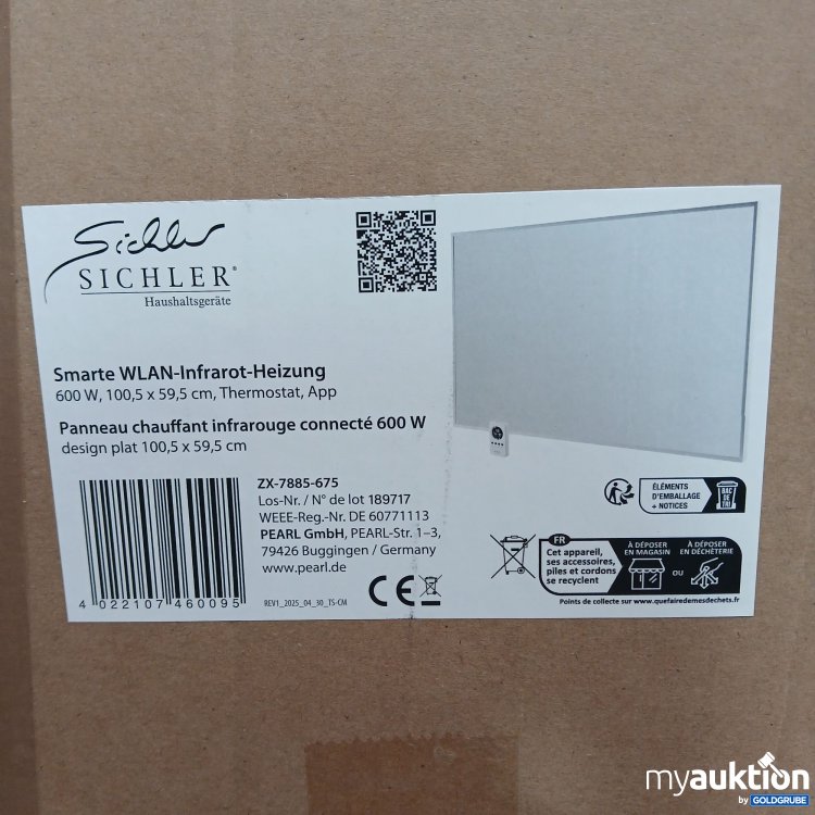 Artikel Nr. 961344: Sichler Smarte WLAN Infrahot Heizung 600W 