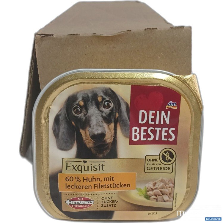 Artikel Nr. 986344: Dein Bestes Exquisit Hundefutter 60% Huhn, mit leckeren Filetstücken 9x300g