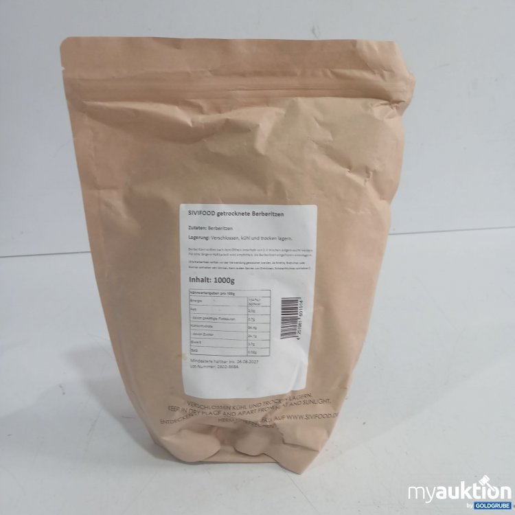 Artikel Nr. 988344: Sivifood getrocknete Berberitzen 1000g 