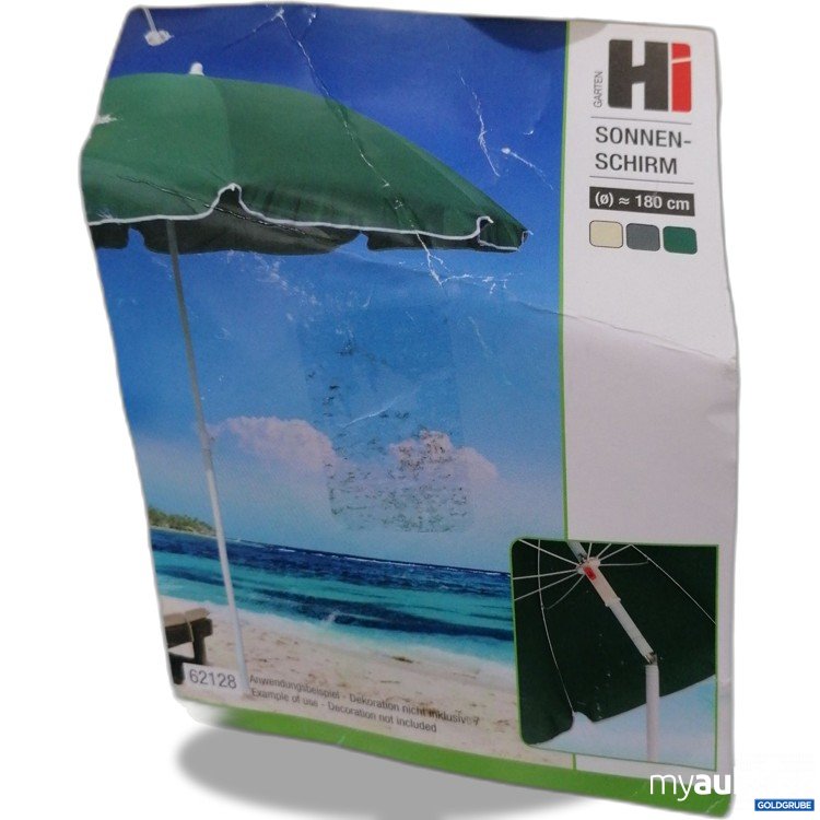 Artikel Nr. 441345: Hi Garten Sonnenschirm 180cm weiß 62128