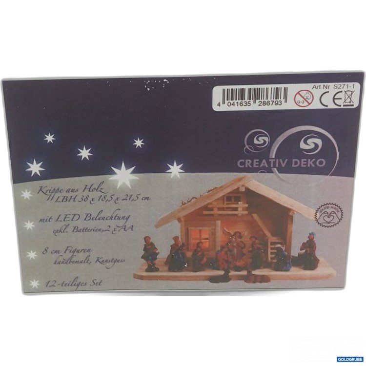Artikel Nr. 447345 Artikel Nr. 447345: Creativ Deko Krippe aus Holz 12-teiliges Set
