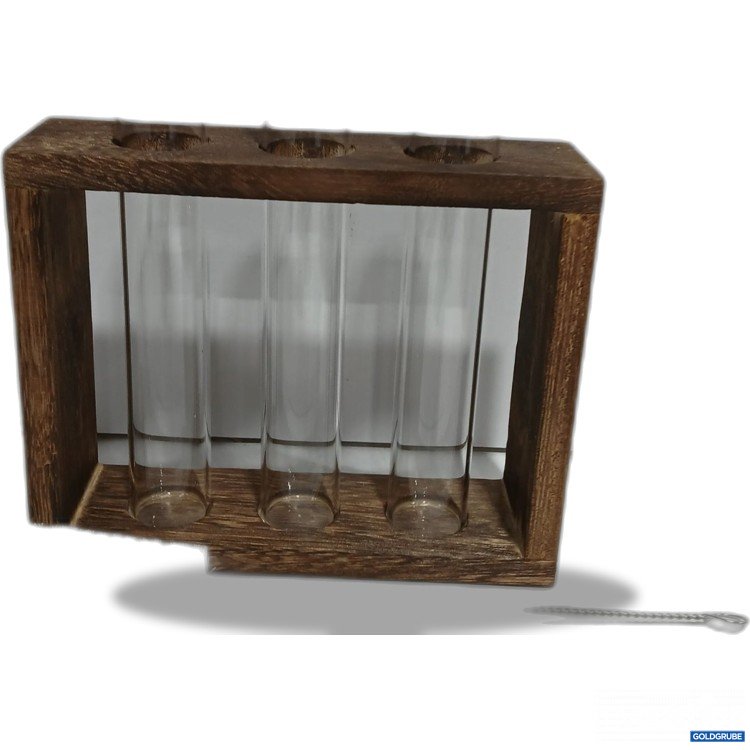 Artikel Nr. 890345: Reagenzglas-Vermehrungsstation mit Holzständer und Bürste