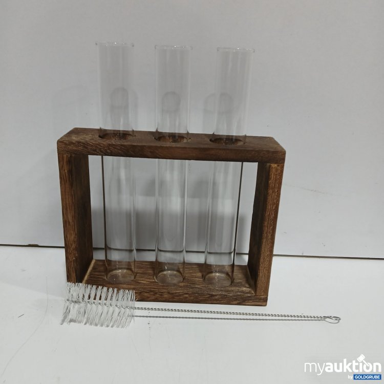 Artikel Nr. 890345: Reagenzglas-Vermehrungsstation mit Holzständer und Bürste