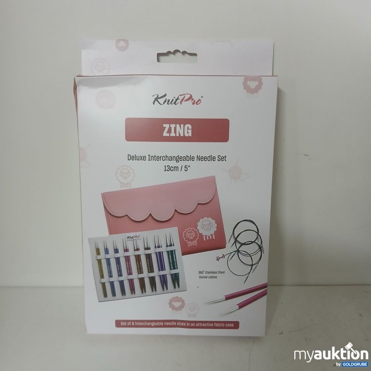 Artikel Nr. 906345 Artikel Nr. 906345: KnitPro Zing Deluxe Interchangeable Needle Set 13cm