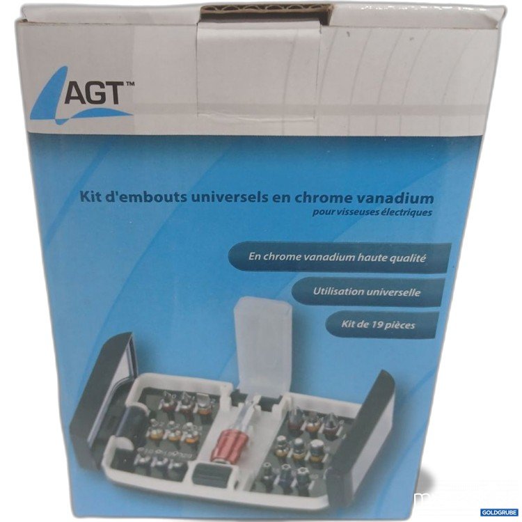 Artikel Nr. 912345: AGT Kit d'embouts universels en chrome vanadium 19 pièces