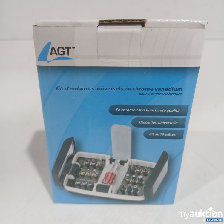 Artikel Nr. 912345: AGT Kit d'embouts universels en chrome vanadium 19 pièces
