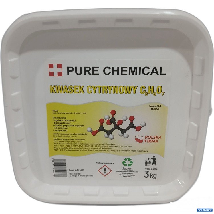 Artikel Nr. 970345 Artikel Nr. 970345: Pure Chemical Kwasek Cytrynowy C6H8O7 3kg