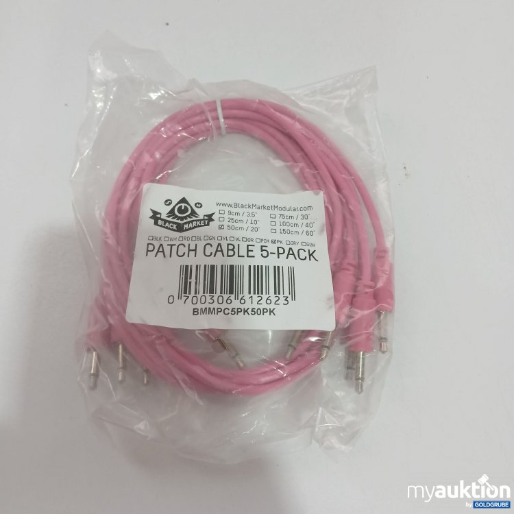 Artikel Nr. 847346: Black Market Patch Cable 5 Stück 50cm