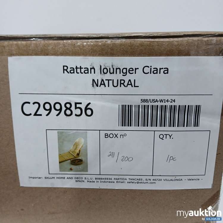 Artikel Nr. 872346 Artikel Nr. 872346: Sklum Rattan lounge Ciara Natural C299856
