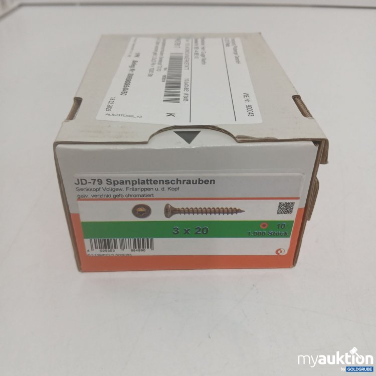 Artikel Nr. 902346: JD-79 Spanplattenschrauben 3x20 TX10 1000 Stück 