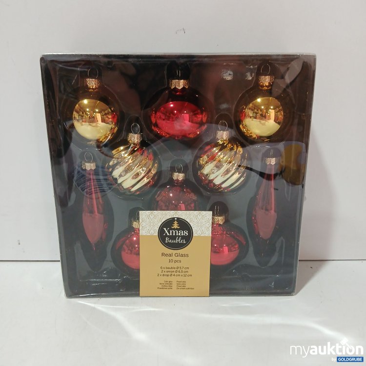 Artikel Nr. 930346: Xmas Baubles Real Glass 10stk