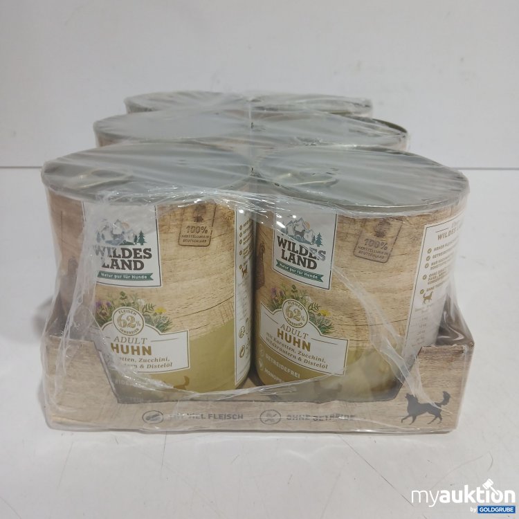 Artikel Nr. 990346 Artikel Nr. 990346: Wildes Land Hundefutter Adult Huhn 6x800g