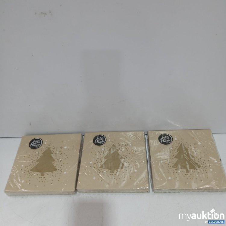 Artikel Nr. 522347: Table & Home Servietten mit Weihnachtsbaum-Motiv 3x33x33