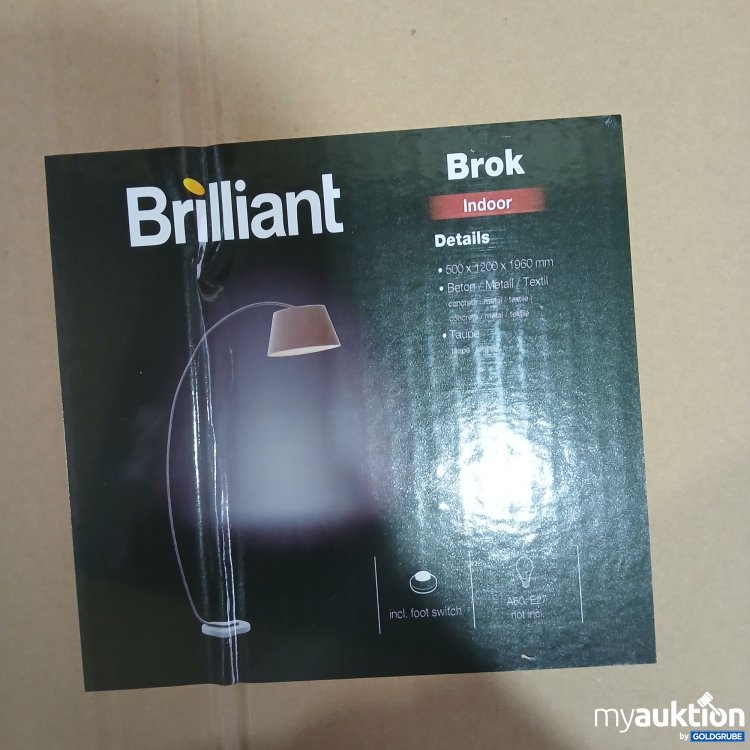Artikel Nr. 818347: Brilliant Brok Indoor Steh Lampe Beton / Metall 500x1200x1960mm