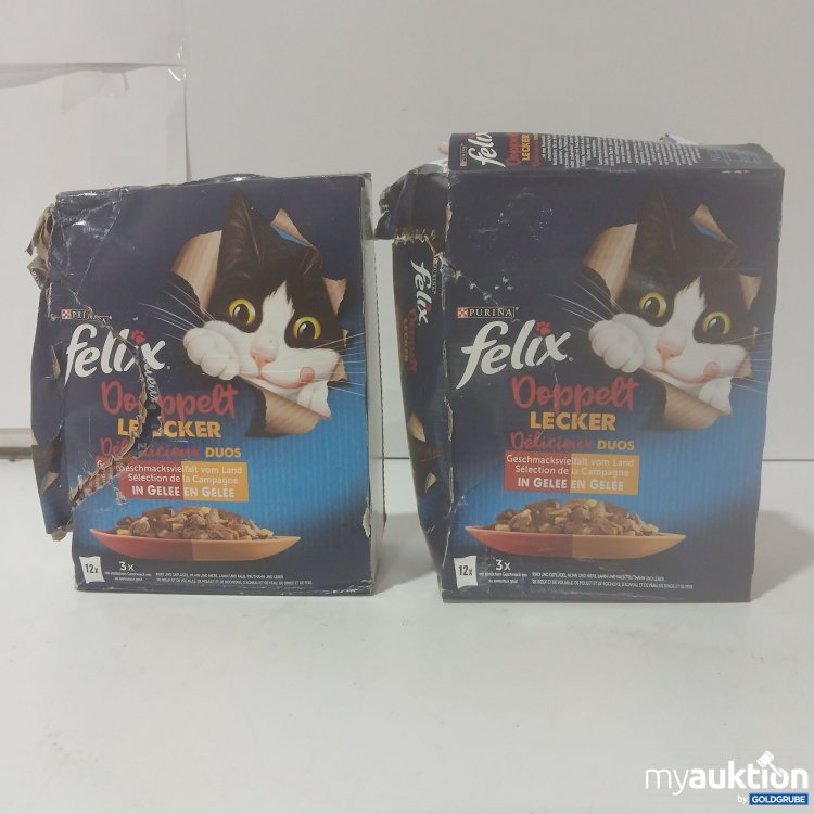 Artikel Nr. 846347: Felix purina Katzenfutter 2x 12x85g Verpackungen beschädigt