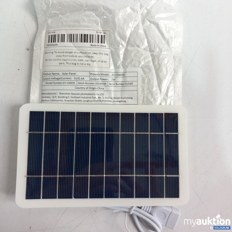 Artikel Nr. 868347: Solar Paneel AY-158X95 2W