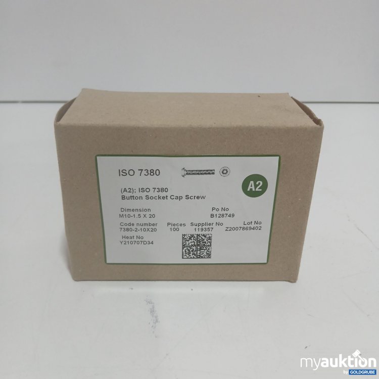 Artikel Nr. 902347: ISO 7380 Button Socket Cap Screw A2 M10-1.5x20 100 Stück 