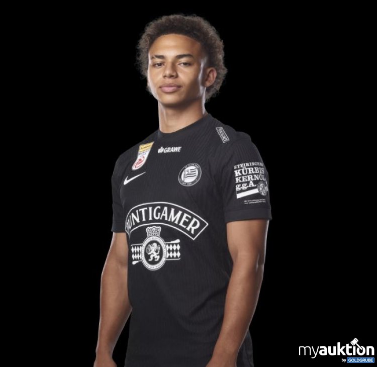 Artikel Nr. 913347: Signgiertes Trikot, Match Worn gg. Glasgow Rangers, Jakob Peter Hödl, Fußballer SK  Sturm Graz