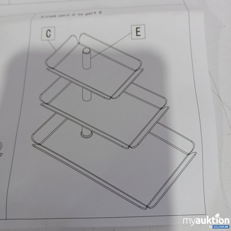Artikel Nr. 950347: Obstkorb Etagere mit 3 Etage 