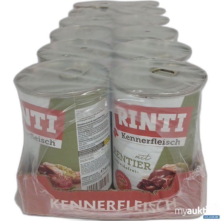 Artikel Nr. 990347 Artikel Nr. 990347: Rinti Kennerfleisch mit Rentier 12x400g