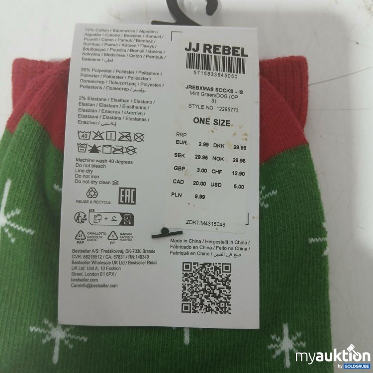 Artikel Nr. 993347: JJ Rebel Merry Christmas Socken 1-Pack