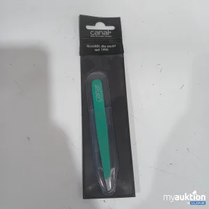 Auktion canal Haarpinzette schräg grün 9 cm rostfrei 2069-02