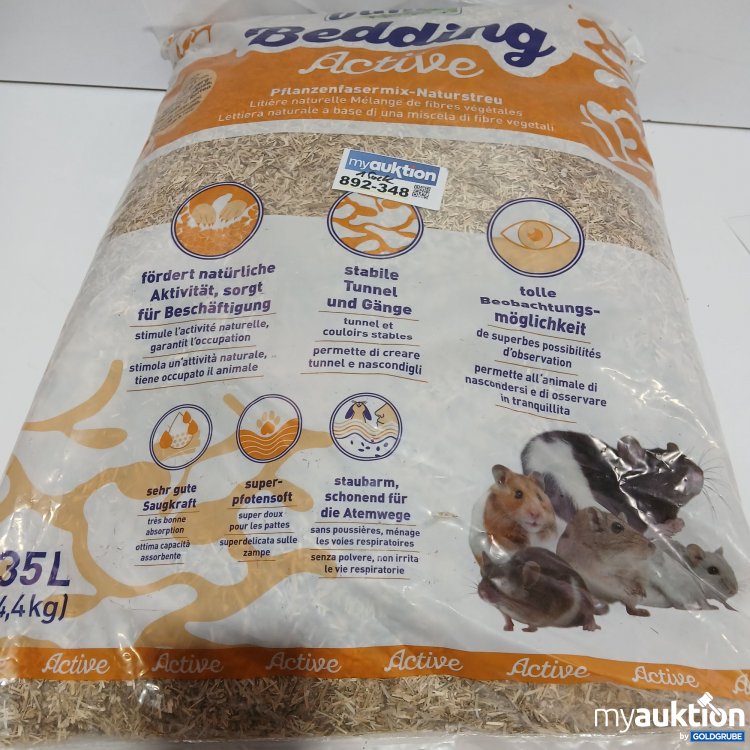 Artikel Nr. 892348: Bunny Bedding Active Pflanzenfasermix Naturstreu 35L 4,4Kg