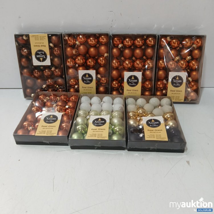 Artikel Nr. 930348: Xmas Baubles Real Glass 7x24 stk 2.5cm