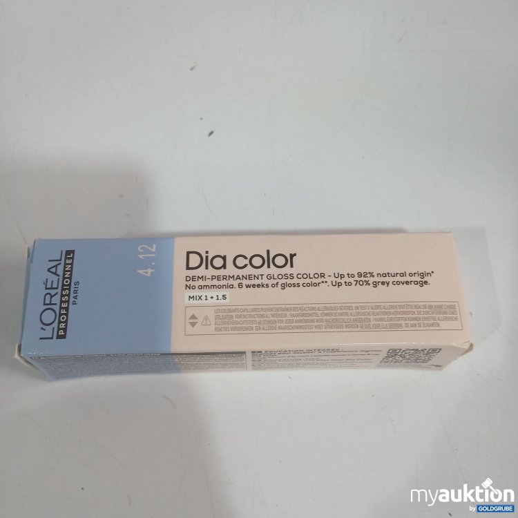 Artikel Nr. 972348: Loreal Professionnel Dia Color 4.12 Mittelbraun Asch irise 60ml 